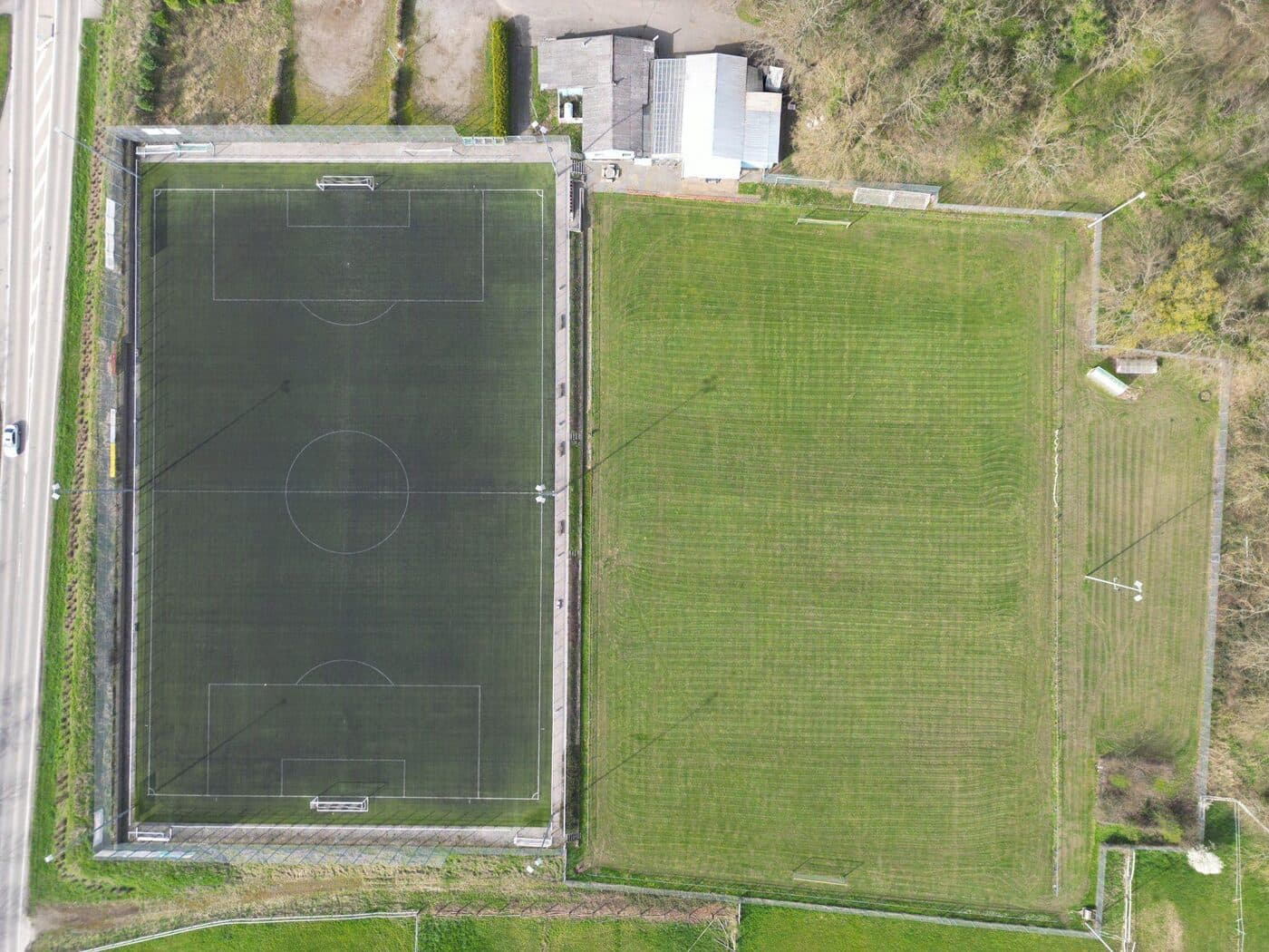 Luftbild Sportanlage Minderslachen